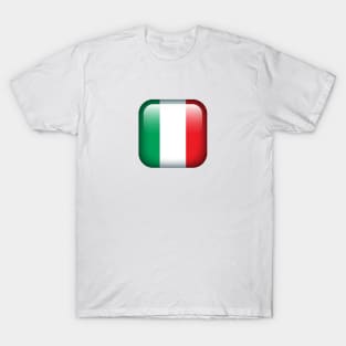 Cool Retro Italian Style Flag Emblem T-Shirt